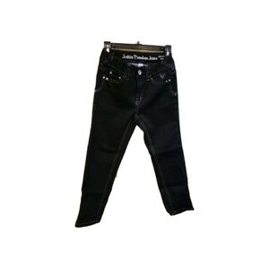 Girls Premium Justice Jeans Black  Simply Low Size 12S